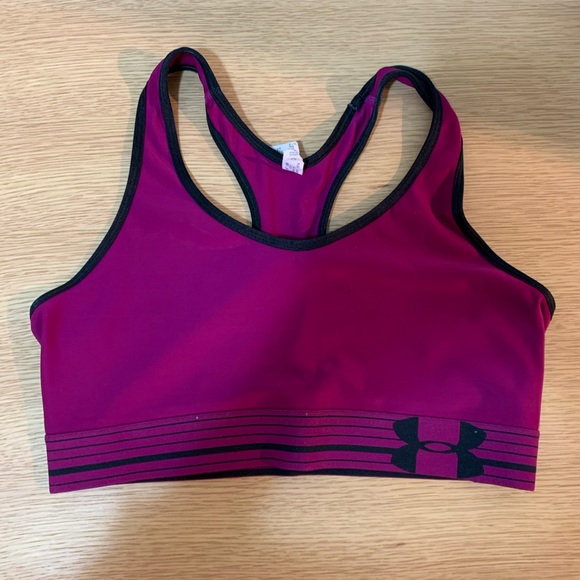 Under Armour Mid Sports Bra - Picture 1 of 6